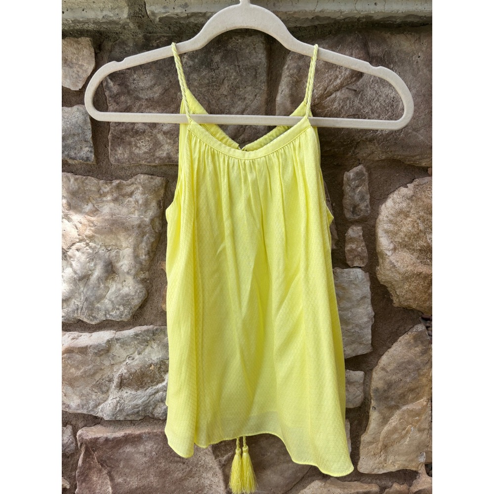Stockholm Atelier & Other Stories Top Sleeves Yellow Braided Straps Size 0